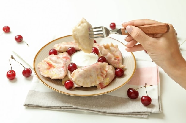 A close-up of a plate with various sources of protein, including grilled chicken breast, fish, beans, and eggs, with a measuring cup of milk alongside.