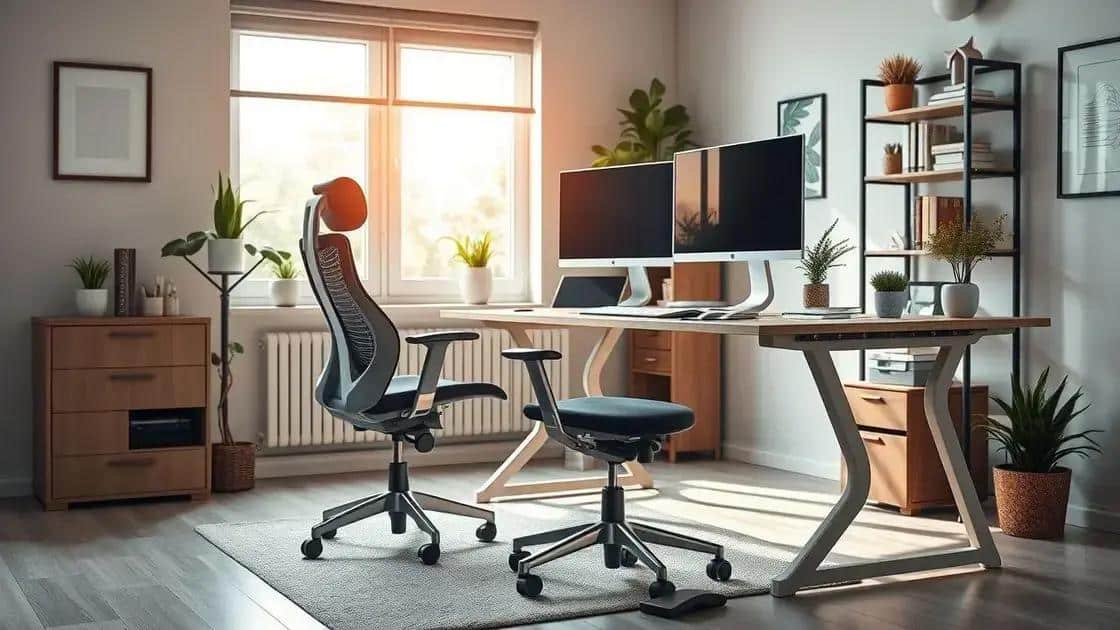 Best practices for home office ergonomics
