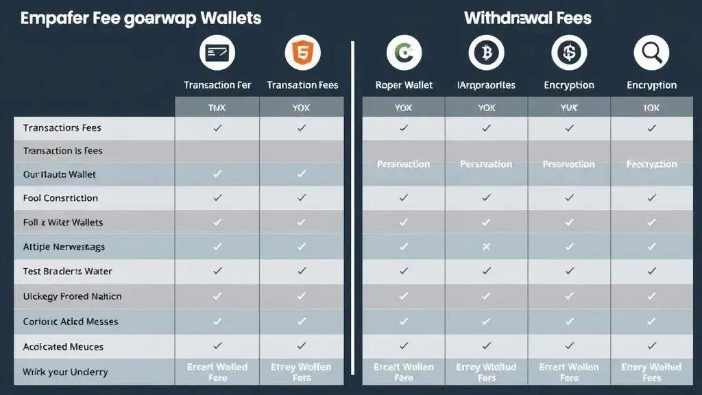 Comparing fees and security of different wallets Comparing fees and security of different wallets