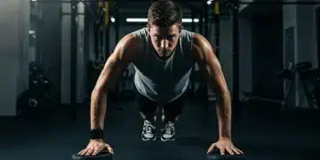 Athlete pushing through a challenging workout, symbolizing breakthrough