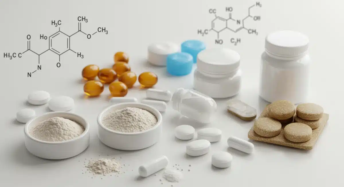 Assortment of electrolyte supplements for athletic rehydration and balance