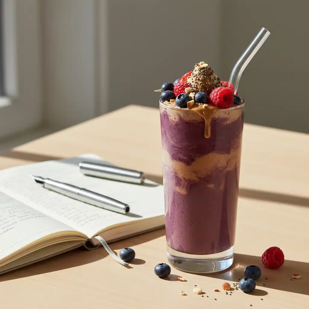 Berry nut butter smoothie for enhanced cognitive function