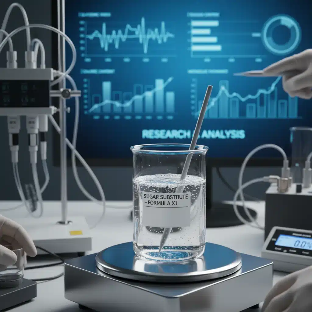 Scientific research on sugar substitutes in a laboratory setting